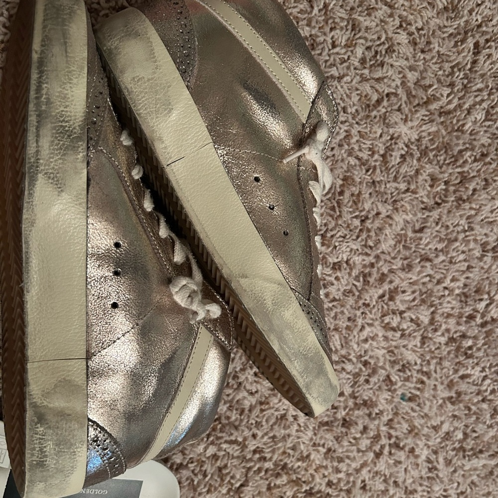 Women's Metallic Bronze Sneakers Golden Goose Mid size 39 - Picture 8 of 9